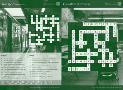 Intermediate Crosswords